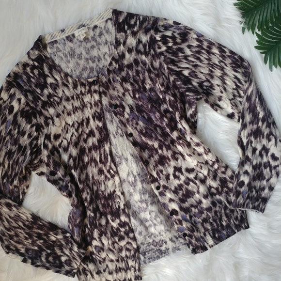 J.Crew Merino Wool Patterned Cardigan - Picture 3 of 7